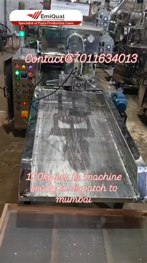 EmiQual foods and technology pvt. Ltd on Instagram: "Pasta machine#macaroni machine #macaroni #pasta"