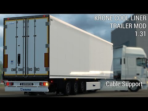 ETS2 [B1.31] - KRONE Cool Liner Standalone High Quality Trailer Mod | *Truck/Trailer Cable Support*