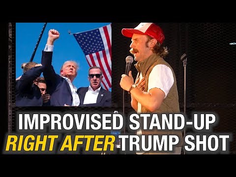 Improvised stand-up right after Trump Shot #standupcomedy #standup #trump