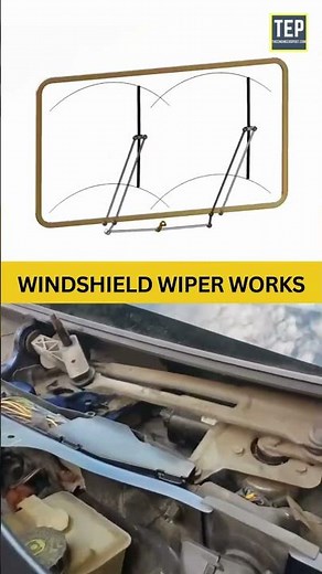 📌 Windshield Wiper Working #automobile #mechanic #3d #automation