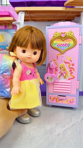 Satisfying With Unboxing Doll Locker backpack Set Toys , ASMR Unboxing