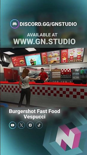 Burgershot Fast Food MLO - Vespucci #fivem #gtarp #fivemrp #mlo