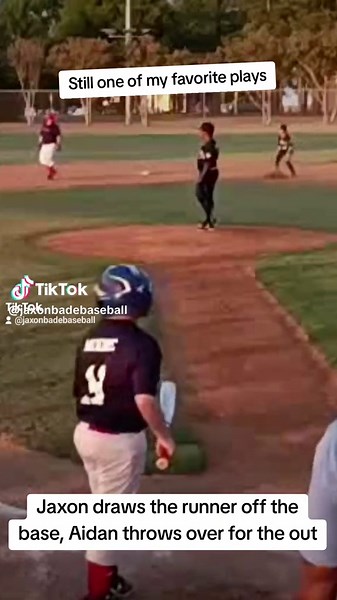 There are games going on inside every baseball game. Finding ways to draw runners off the base is one of them. #MLB #baseball #jaxonbadebaseball #pickoff #defense #youreout