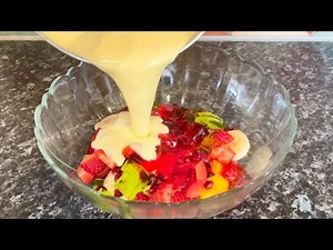 Homemade Custard Powder | Fruit cream using Custard powder | Neelo's kitchen