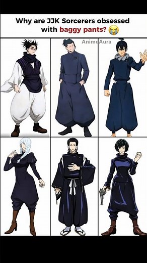 Why jjk sorcerers obsessed with baggy pants 😭 #jujutsukaisen #choso #geto #animeedit