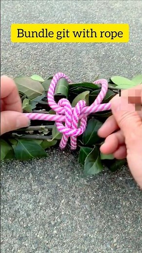 Bundle git with rope #shorts #knot #diy #git #gtknot
