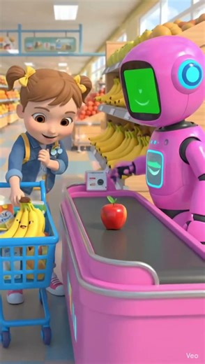 Smart Robot at the Supermarket! 🤖 | Kids Fun Learning Video