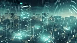 Digital City Modern Urban Technologies Futuristic Stock Footage Video (100% Royalty-free) 1103240471 | Shutterstock