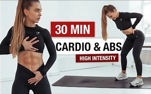 【TRAIN WITH GAINSBYBRAINS】30分钟全有氧cardio燃脂训练 HIIT高心率间歇有氧➕高强度腹部核心训练_哔哩哔哩_bilibili
