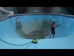 How to Clean an Inground Swimming Pool with a Power / Pressure Washer #poolcleaning