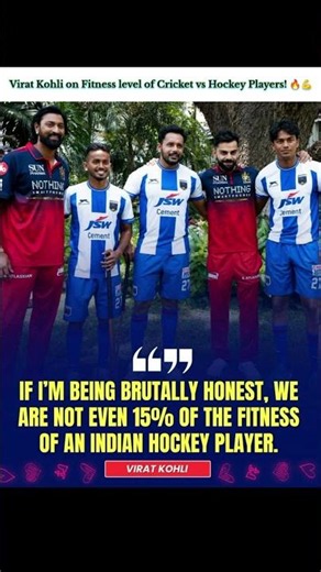 Virat Kohli Praises Indian Hockey Players’ Fitness 🔥💪 #ViratKohli #IndianHockey #Fitness