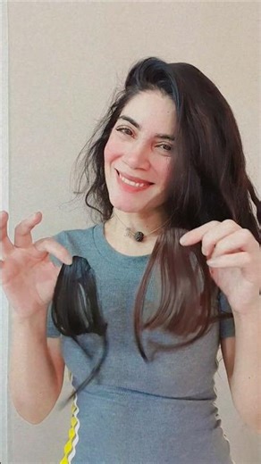 how to apply extension bangs? #trendingshorts #shorts#hairextensions#hairstyles#hairwigs