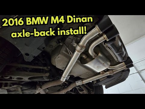 2016 BMW M4 Dinan axle back installation and soundcheck! Daily European shop life!