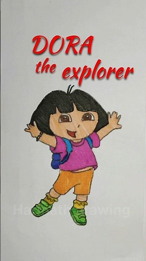 How to draw Dora the explorer | Dora the explorer drawing | #doratheexplorer #drawingforkids #art