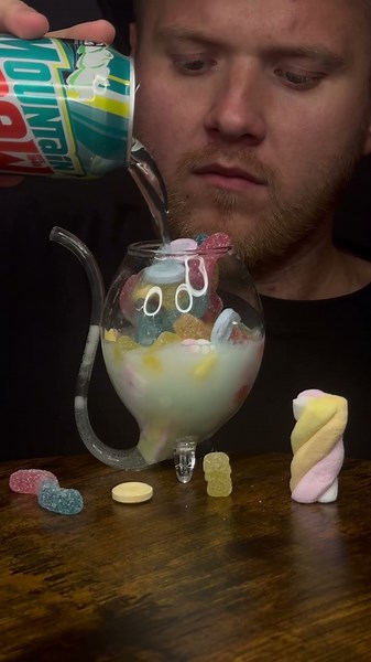 Mountain Dew Haribo Mix #asmr #mukbang #sleep