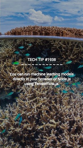 Machine Learning in JavaScript? | 2026-01-06 | #Shorts #programmingtips #systemadmintips