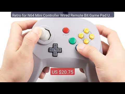 Retro for N64 Mini Controller Wired Remote Bit Game Pad Upgrad... — Best Buy 2026 | Great Quality!