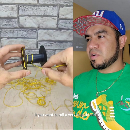 Como enrrollar un hilo largo #reels | Tipsdenoe