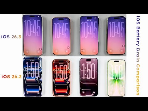 iOS 26.3 vs iOS 26.2 Battery DRAIN Test - iPhone 17 Series Drain Test