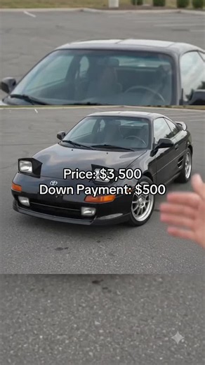 Got it. For a passenger-side front manual door in good condition, 1992 Toyota MR2 Price: $3,500 Down Payment: $500 A true Japanese sports car icon! The 1992 Toyota MR2 delivers sharp handling, timeless styling, and an exciting driving experience that enthusiasts still love today. ✔ Mid-Engine Layout ✔ Sporty 2-Door Coupe ✔ Classic JDM Legend ✔ Great Project or Weekend Cruiser Hard to find at this price point. Don't miss your chance to own a piece of Toyota performance history. DM for more inform