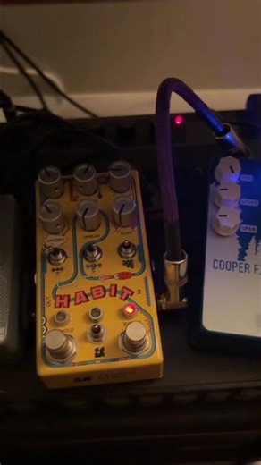 Mini Moog Voyager w/ boutique Guitar Pedals. #moogvoyager #chasebliss