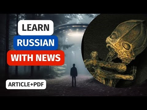 Learn Russian with News | Russia's Only Documented ALIEN 👽 (Yes, this picture is REAL)