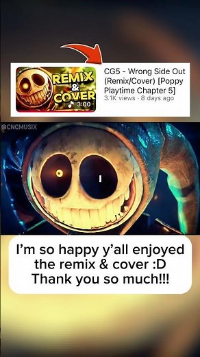 Poppy Playtime: Chapter 5 SONG | “Wrong Side Out” - CG5 (Remix/Cover) #poppyplaytime #cg5 #nerdcore