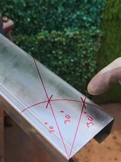 determine various angles using the thread method#metalwork #welding #fabrication #cuttingskills #tricks