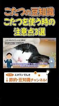 【要注意】こたつを使う時の注意点3選！ #こたつ #節電 #豆知識 #冬 #プチ知識 #解説