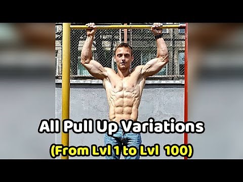All Pull Up Variations (FROM Level 1 to Level 100)