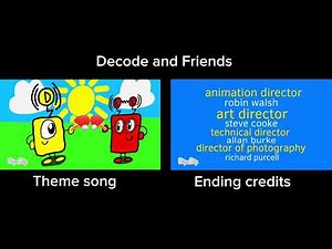 Decode and friends theme song and ending credits comparison
