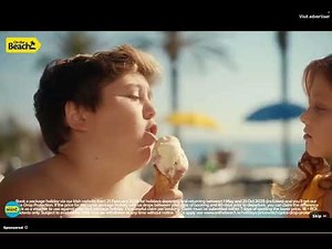 On the beach advert
