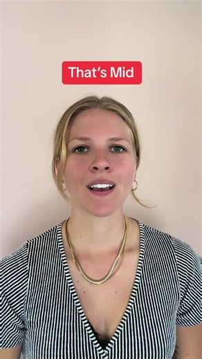 😎🪭Gen Z Slang - THAT’S MID 💥 This means something isn’t impressive but isn’t bad either. It’s just mid (short for middle). Did you know you can learn English on a live video call with me for $1 USD PER WEEK?? Subscribe to our Instagram for $5 USD per month so you can watch our 30 minute live classes. These are going to happen every: Tuesday at 2pm EST, which is 10:30pm Iran 4pm Brazil 10pm Russia 8pm Barcelona 11am California 👇 Let me know in the comments a sentence using mid. I can’t wait t