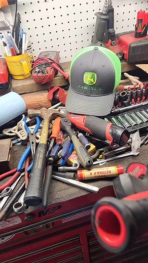 First cut after overseeding #johndeere #lawntok #lawncare #leafseason #overseed #mechanic #smallenginemechanic #smallenginerepair