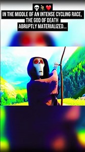 💀🚴❤️In the middle of an intense cycling race, the God of Death abruptly materialized...