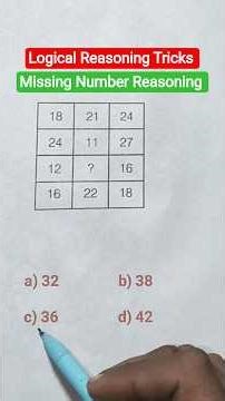 Logical Reasoning Tricks, upp, ssc gd, mts, rrb, ntpc, ssc cgl, police , kvs, chsl, Reasoning Class,