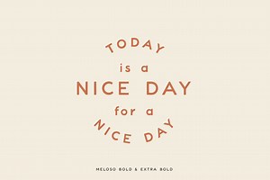 Meloso Variable Hand Drawn Typeface, a Sans Serif Font by Rachel Kick