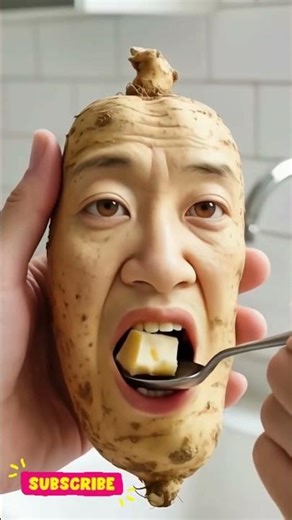 "Vegetable with a Human Face 😱 | Funny & Creative Food Art | Viral YouTube Shorts 2025"