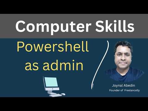 Open powershell as administrator #powershell