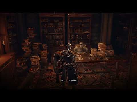 Elden Ring - Secret dialogue of Sir Gideon about Ranni