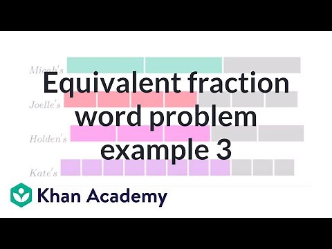 Equivalent fraction word problem example 3 | Fractions | Pre-Algebra | Khan Academy