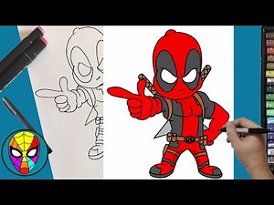 Deadpool Drawing Tutorial | Step by Step Marvel Superhero Sketch | Easy Pencil Drawing