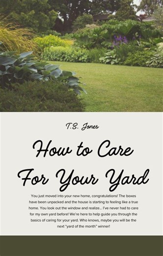 How to Care for Your Yard Guide - Etsy