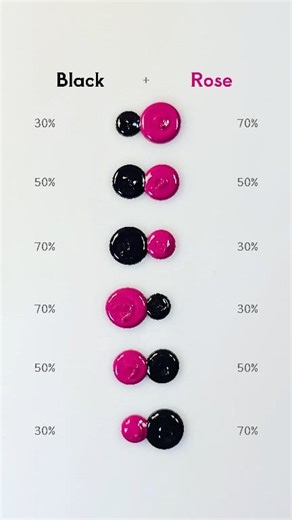 11K views · 171 reactions | Get ready for a color explosion! Black + Rose color mixing   #colormixing #paintmixing #asmr #art #colors #painting #satisfying | Mini Art Zone | Facebook