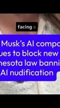 Elon Musks’s X.AI sues to block Minnesota’s AI nudification ban