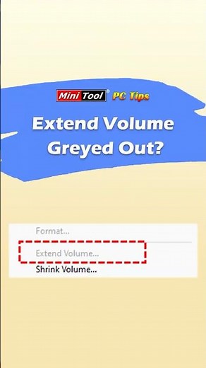 Extend Volume Greyed Out - Best Fix! #windowstips