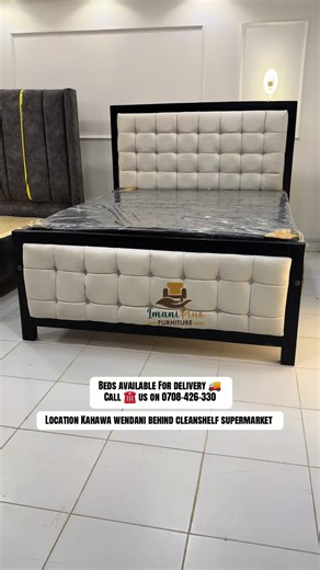 5by6 Chester #bed at 28k and Raised headboard #mocketbed at 16k payment on #delivery welcome to #imaniplus_furniture #bedswithimaniplusfurniture