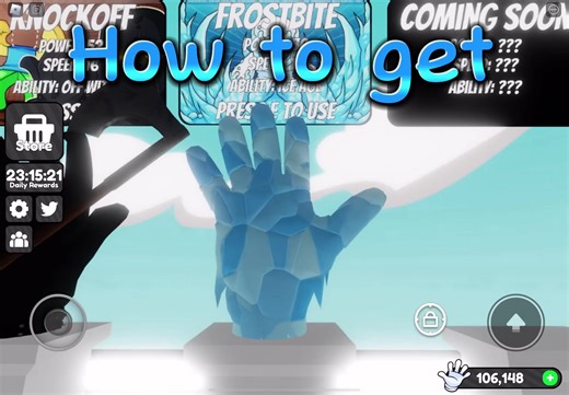 Frostbite Glove Guide in Roblox Slap Battles
