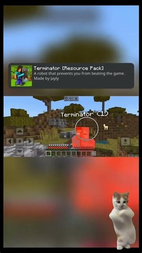 Terminator Resource Pack Minecraft #shorts #minecraftaddon