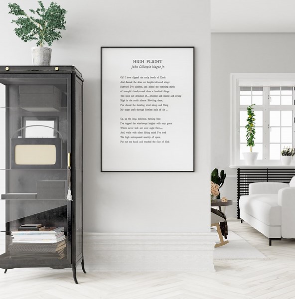 High Flight Poem by Fighter Pilot John Gillespie Magee Jr. Ready-to-frame Print, Aviation Quote for Air Force Veteran or Military Retirement - Etsy